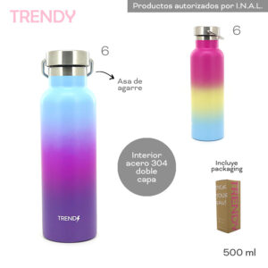 12512d.jpg Botella Termica Trendy 500 ML (12512)