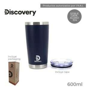 14010.jpg Vaso Termico Discovery 600 ML Azul (14010)