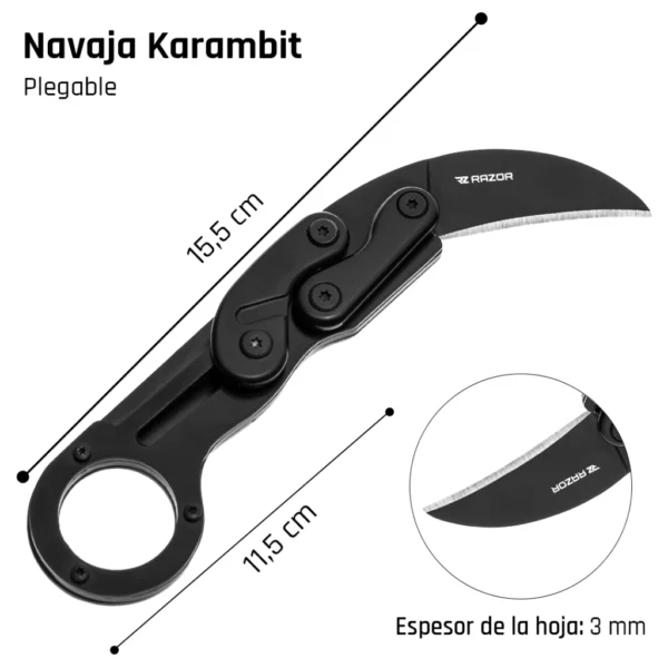 Cuchillo Karambit Plegable Razor