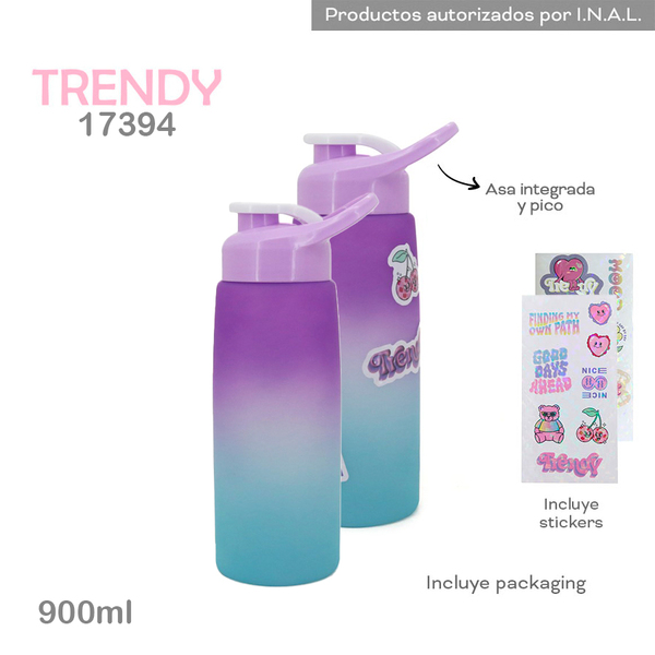 17394-violeta.jpg Botella Trendy 900 ML (17394)