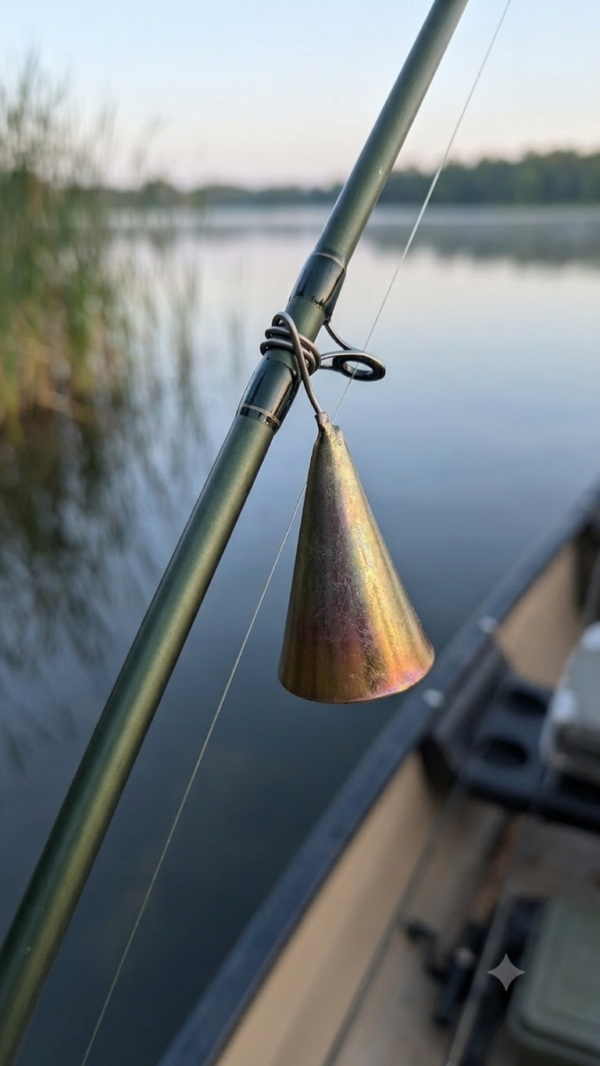 Campana Campanita Alarma De Pique De Pesca Zincada
