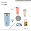 Vaso Termico Discovery con Bombilla 600 Ml (18495)