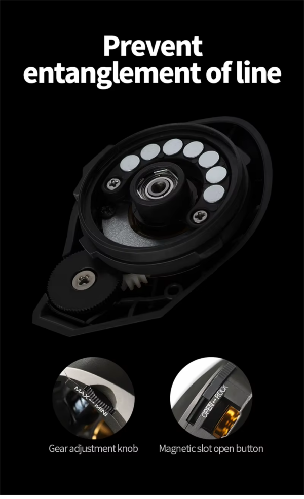 AK-200-3.png Reel Mavix Diseño compacto freno magnetico / Derecho - Izquierdo
