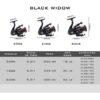 BLACKWIDOW4006_10.jpg Reel Frontal Caster Black Widow 4006 Variada Río 6 Rulemanes