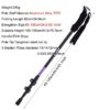 Bastón de trekking aluminio ajuste rapido 135cm (BTX-5-1)