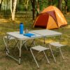 Juego de mesa 120x60x70 cm，4 silla，aluminio (TABLE-40) Ingreso estimado 1/9