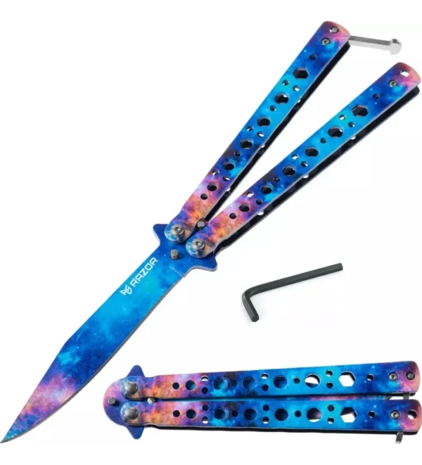 D_NQ_NP_2X_776296-MLA70742755671_072023-F.webp Navaja Mariposa Cuchillo con Filo Razor