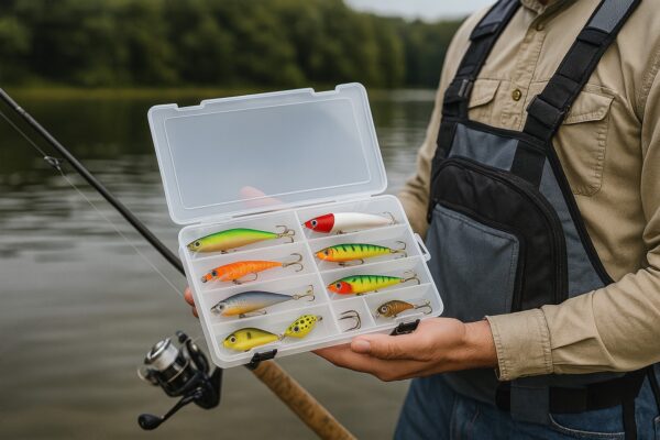 FK-901B-6.jpg Caja de señuelos con divisiones y accesorios de pesca (FK-901B )