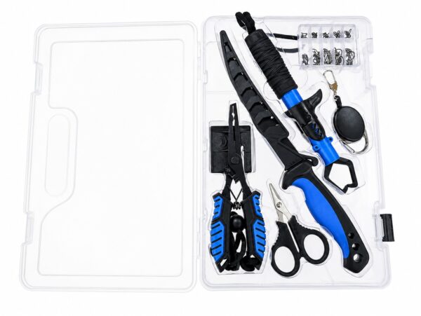 FK-901B-A-1.jpg Caja de señuelos con divisiones y accesorios de pesca (FK-901B )