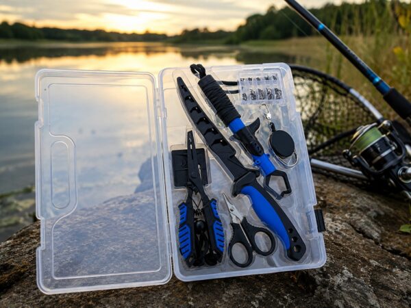 FK-901B-A-2.jpg Caja de señuelos con divisiones y accesorios de pesca (FK-901B )