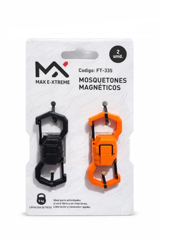 Mosquetones magnéticos multiuso soporta 5 kg. (FT-335)