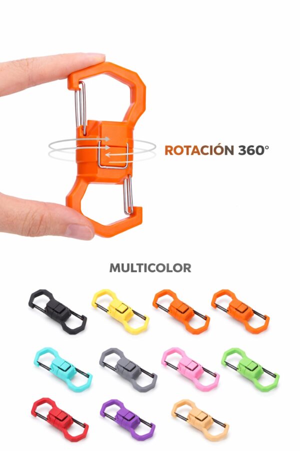 Mosquetones magnéticos multiuso soporta 5 kg. (FT-335)