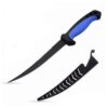 Cuchillo fileteador acero inoxidable 25cm con funda (HEP-14-02)