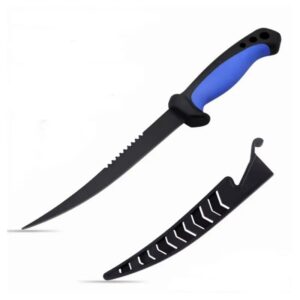 HEP-14-02-1.jpg Cuchillo fileteador acero inoxidable 25cm con funda (HEP-14-02)