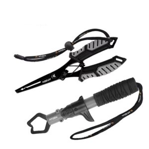 HP-19-01-1.jpg Juego de boga grip con gatillo 22cm y pinza de acero inoxidabel de 18cm (HDP-19-01)