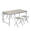 Juego de mesa 120x60x70 cm，4 silla，aluminio (TABLE-40) Ingreso estimado 1/9