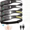 LDC-1-2-4.jpg Linterna recargable vincha usd de 1 tira color amarillo con sensor (LDC-1-2)