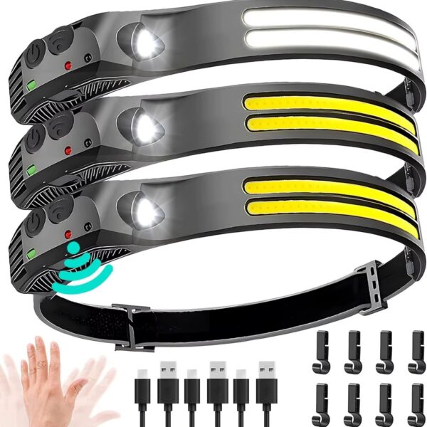LDC-2-2-7.jpg Linterna recargable vincha usd de 2 tiras color amarillo con sensor (LDC-2-2)