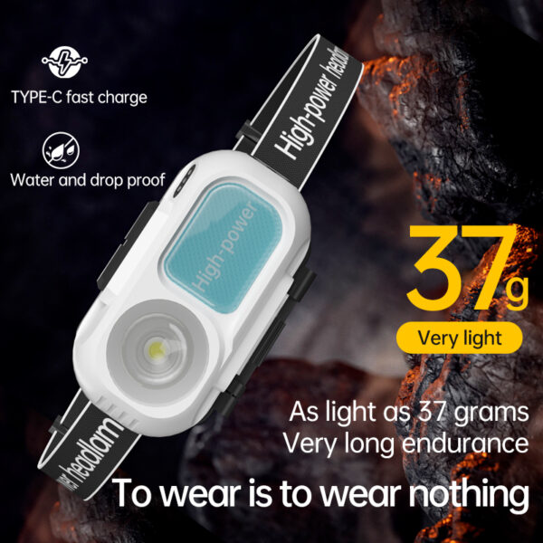 Linterna frontal LED recargable con sensor (LDC-4-0)