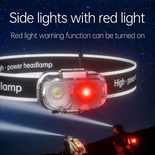 Linterna frontal LED recargable con sensor (LDC-4-2)