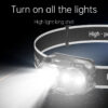 Linterna frontal LED recargable con sensor (LDC-4-2)