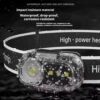 Linterna frontal LED recargable con sensor (LDC-4-2)