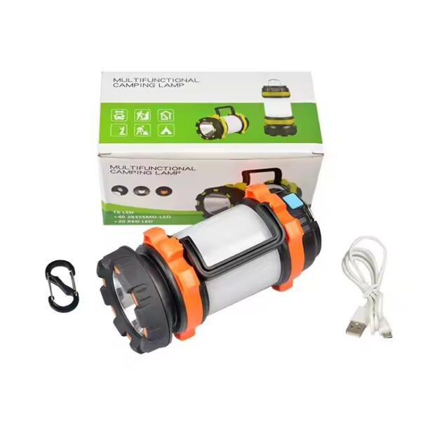 Farol linterna recargable multifuncion usb-c (LIN-6-1)