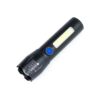 LIN1-4-1.jpeg Linterna de mano antorcha de aluminio zoom recargable. usb mini reflector led 11,5cm (LIN-1-4)