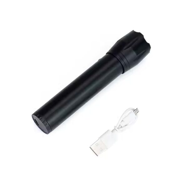 LIN1-5-3.jpeg Linterna de mano antorcha de aluminio zoom recargable. usb mini reflector linterna led 14cm (LIN-1-5)