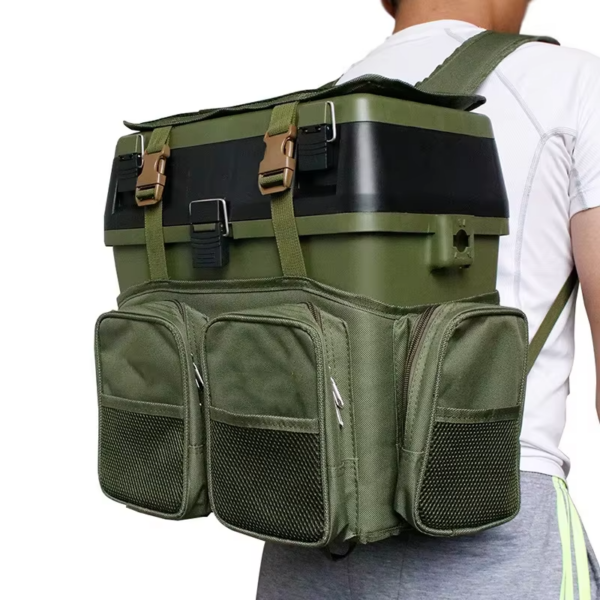 MOCHC-V-4.png Mochila de cordura acolchada con bolsillos para caja de pesca 3 en 1 (MOCHCA-N y V)