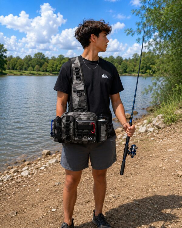 Morral de pesca riñonera para vadeo (MORR-60 P)