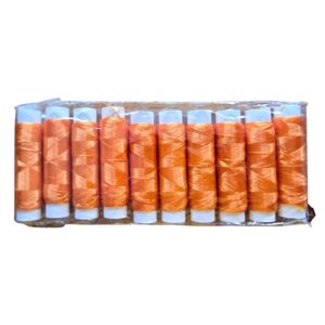 Pack Hilo Elástico Para Atar Carnada X 10 Unidades Pesca Naranja