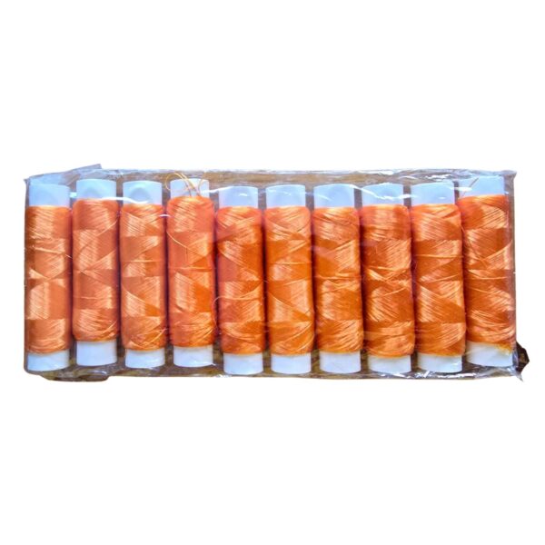 Pack Hilo Elástico Para Atar Carnada X 10 Unidades Pesca Naranja