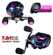 REE-17-19-7.jpg Reel Shark-x Baitcasting diseño compacto freno magentico. / Derecho - Izquierdo