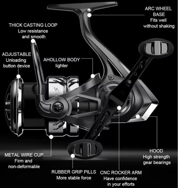 REEL-LM-4.jpg Reel Drivon carrete alivianado 5bb con carrete extra.