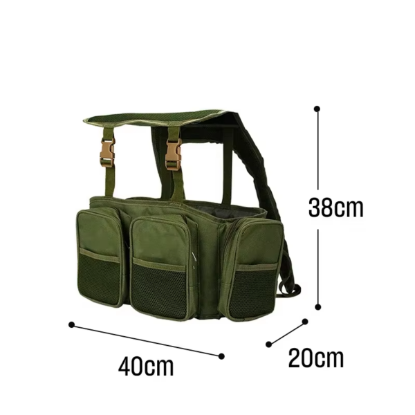 main_imageH31cc8f13b3d5420ea7dd99f2f301f40cM.png Mochila de cordura acolchada con bolsillos para caja de pesca 3 en 1 (MOCHCA-N y V)