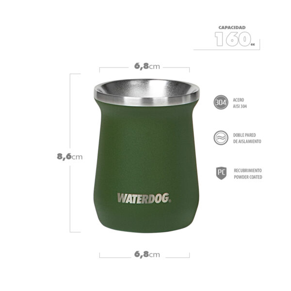 Mate Acero Inoxidable Waterdog Zoilo Verde