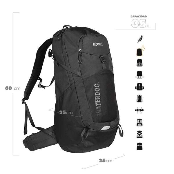 mochila_urbana_trekking_montanismo_waterdog_route35_1.jpg Mochila trekking Waterdog 35L (Route35)