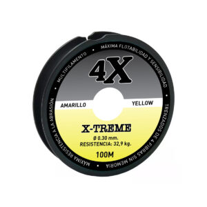 multifilamentos_ama.jpg Multi 4 hebras Amarillo caja x10 rollos 100mts.