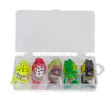 rana_senuelo_con_cuchara_waterdog_ranabox6518.jpg Caja con 5 señuelos artificiales tipo rana Waterdog - 6,5 cm 18 g (RANABOX6518)