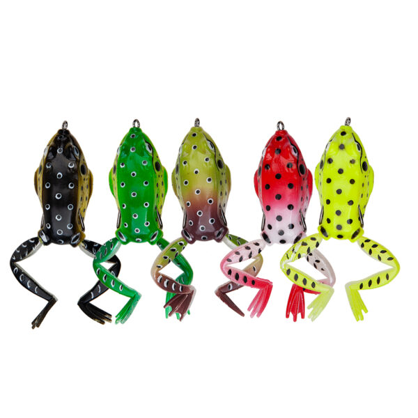 rana_senuelo_con_cuchara_waterdog_ranabox6518_3.jpg Caja con 5 señuelos artificiales tipo rana Waterdog - 6,5 cm 18 g (RANABOX6518)