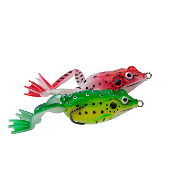 rana_senuelo_con_cuchara_waterdog_ranabox6518_4.jpg Caja con 5 señuelos artificiales tipo rana Waterdog - 6,5 cm 18 g (RANABOX6518)