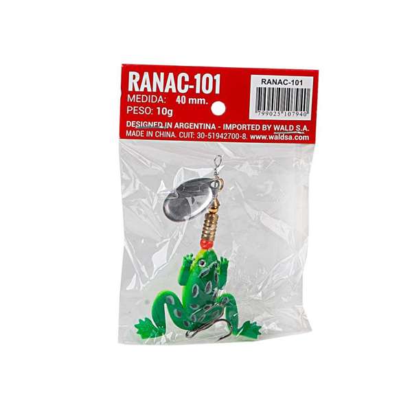 Señuelo artificial tipo rana con cuchara Waterdog - 4 cm 10 g (RANAC100_NSP)