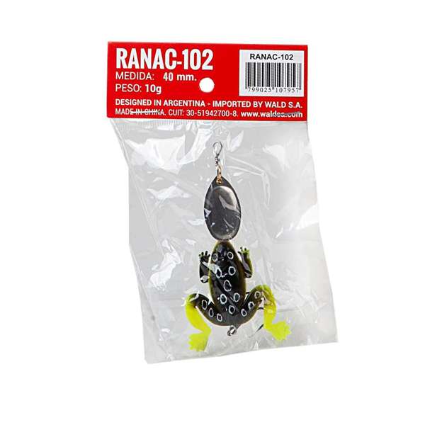 Señuelo artificial tipo rana con cuchara Waterdog - 4 cm 10 g (RANAC100_NSP)