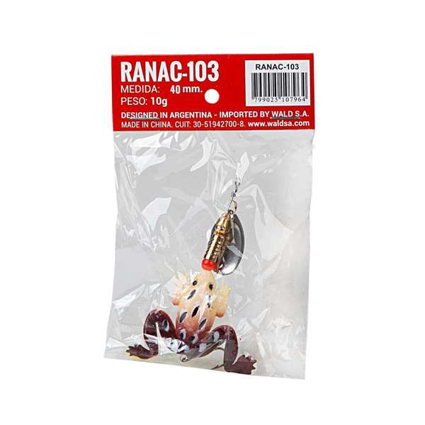 Señuelo artificial tipo rana con cuchara Waterdog - 4 cm 10 g (RANAC100_NSP)